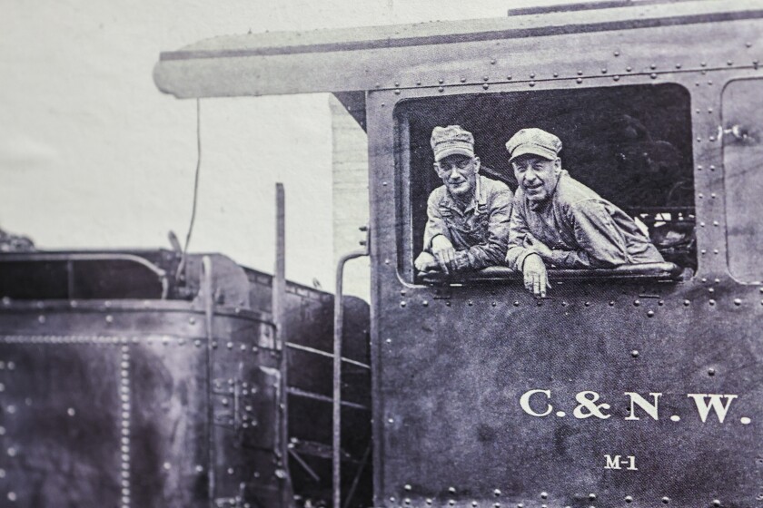 Wool caps with ear bands being made in factory