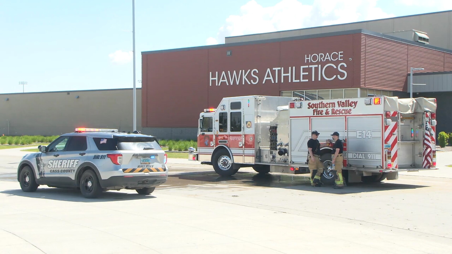 Damage caused by fire at Horace High School expected to cost around $80,000