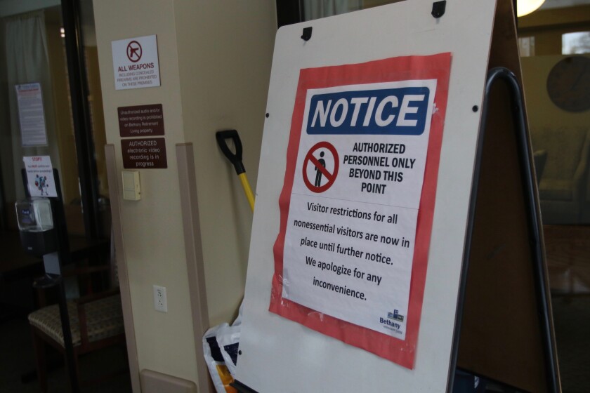 Restrictions in assisted living centers have been strict during the coronavirus pandemic, but now, most facilities across the state are loosening resctrictions while abiding by federal regulations.jpg