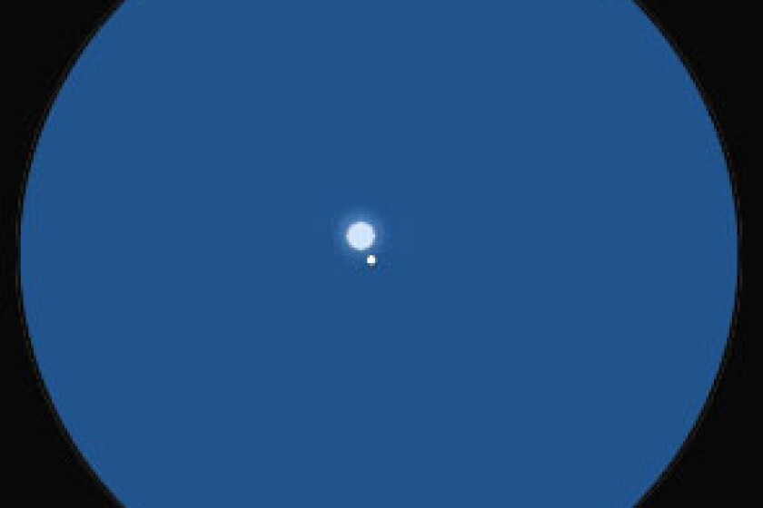Earth and moon