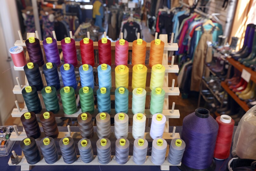 Spools of thread.