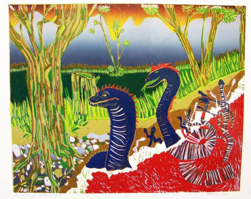 Printmaker Anna Johnson has exhibited her work throughout the Fargo-Moorhead community and in the Turtle Mountains. Photo courtesy Anna Johnson