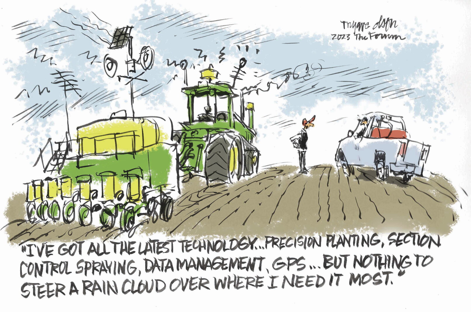 Trygve Olson cartoon: Precision agriculture - InForum | Fargo, Moorhead ...