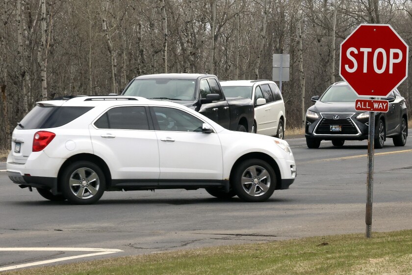 Road intersection.
