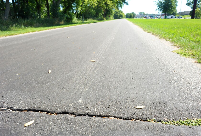 Crack in Central Lakes Trail