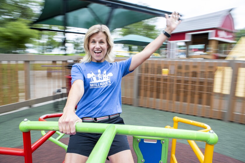 Rachel Skretvedt has dedicated hundreds of hours to the Willmar park system, helping bring the Robbins Island Destination Playground to fruition, among other successful projects at Robbins Island Regional Park.