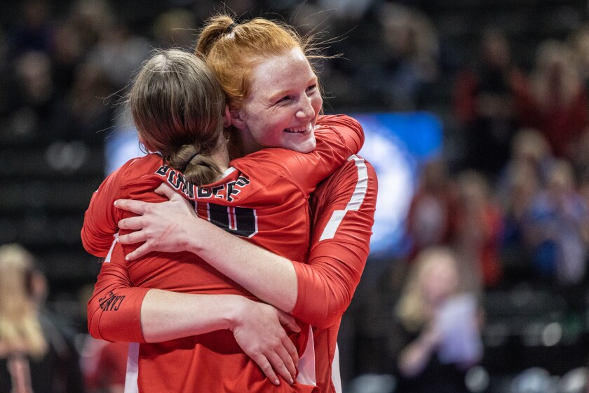 Cannon Falls, Pequot Lakes Class AA Championship volleyball