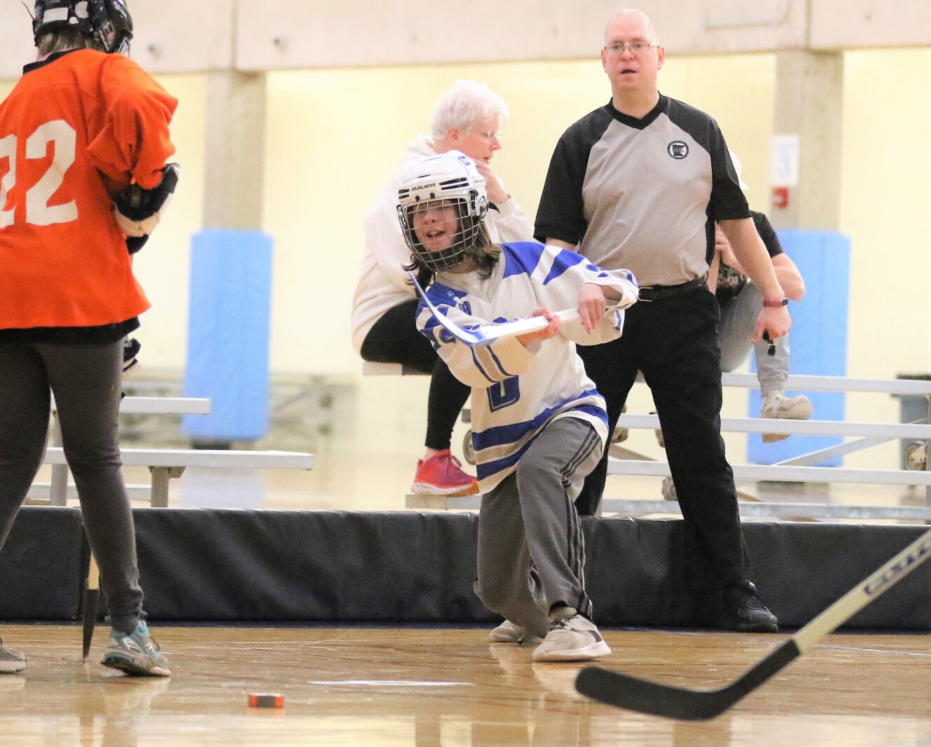 Brainerd floor hockey against St. Paul Humboldt Friday, March 18, 2022, in the State Quarterfinals at Bloomington Jefferson High School.