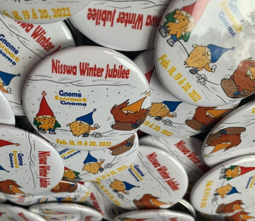 Nisswa Winter Jubilee 2022 buttons