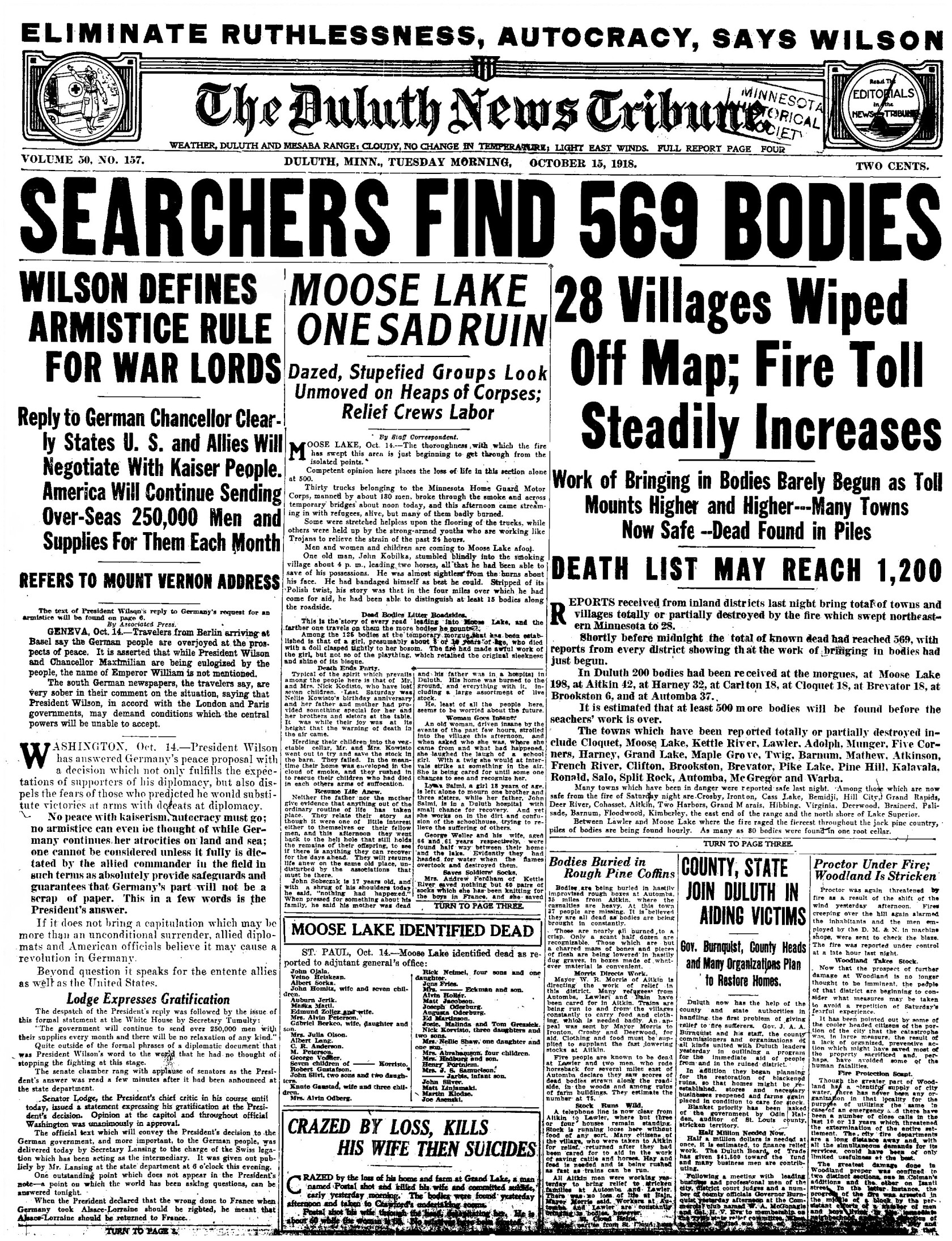 Historical photos of the 1918 fires Duluth News Tribune News