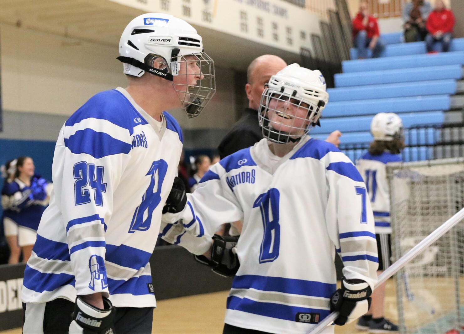 Brainerd vs Dakota United Saturday, March 19, 2022, during the adapted floor hockey state championship game at Bloomington Jefferson High School.