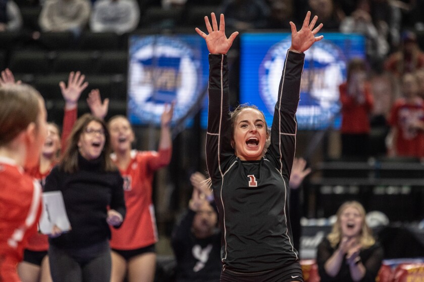 Cannon Falls, Pequot Lakes Class AA Championship volleyball