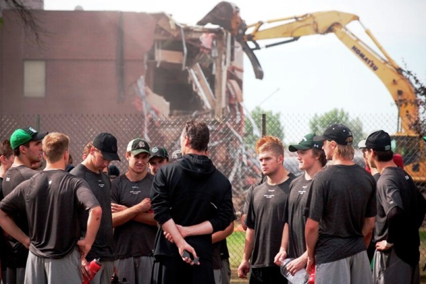 Old Ralph Engelstad Arena starts to come down: Hockey players say ...