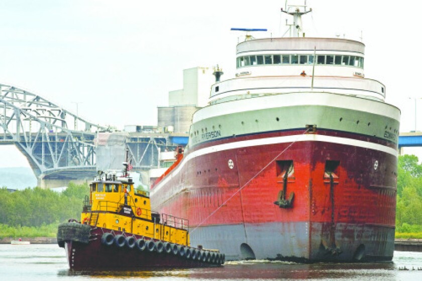 Venerable vessel slides into new slip - Duluth News Tribune | News ...
