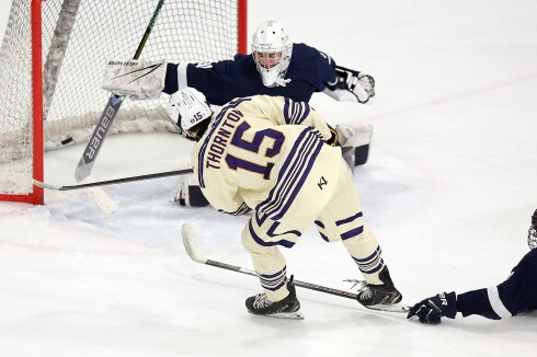 Player scores goal.