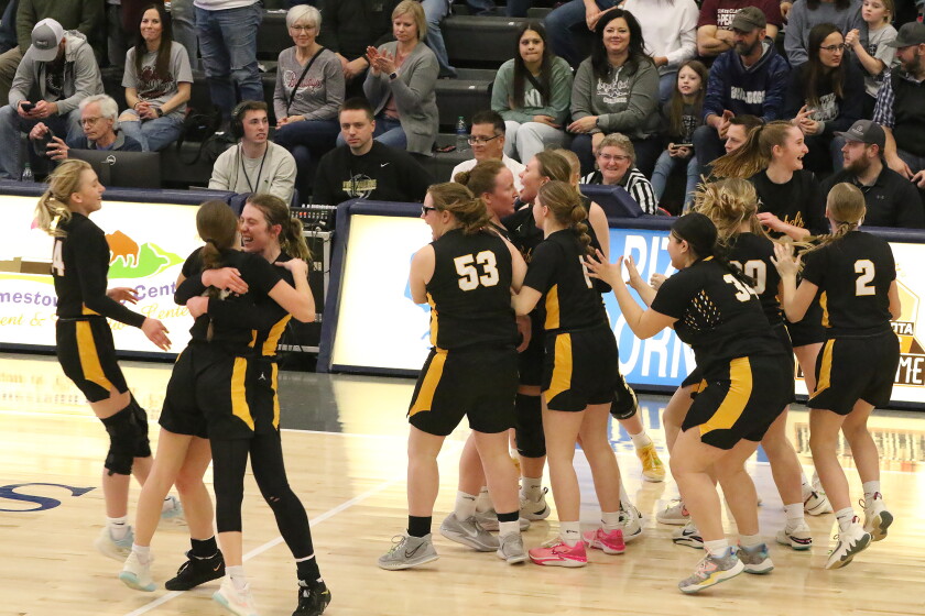 Bench Cheer PHOTOS: Semifinal scenes from North Dakota Division B, Division A girls ...