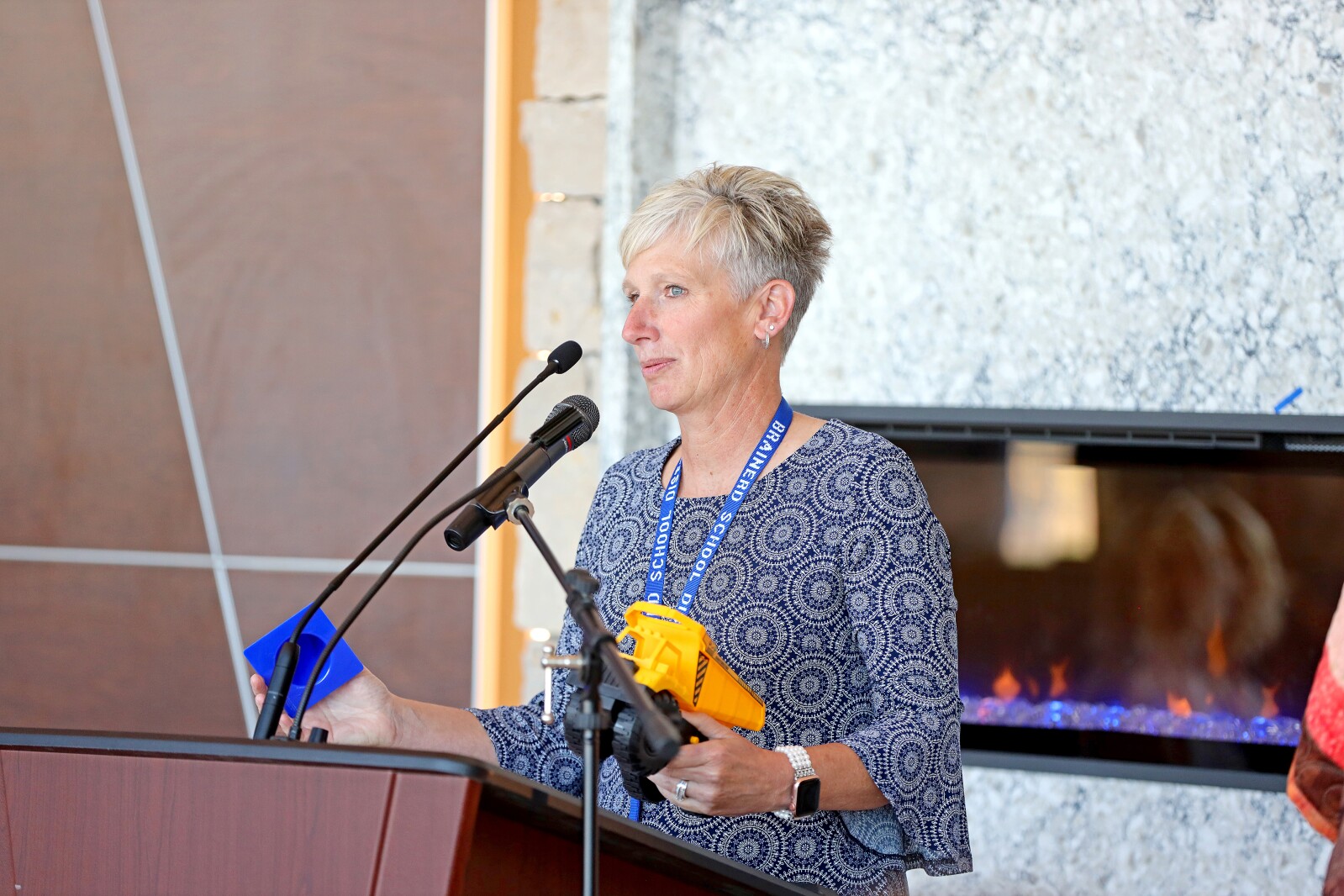 Laine Larson's retirement party at the Gichi-ziibi Center for the Arts.