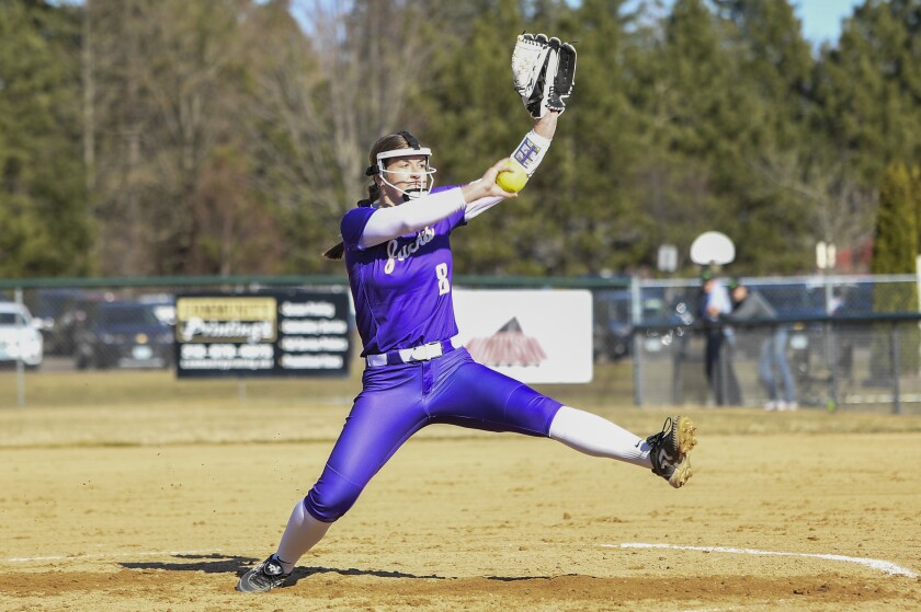 The player throws the ball.
