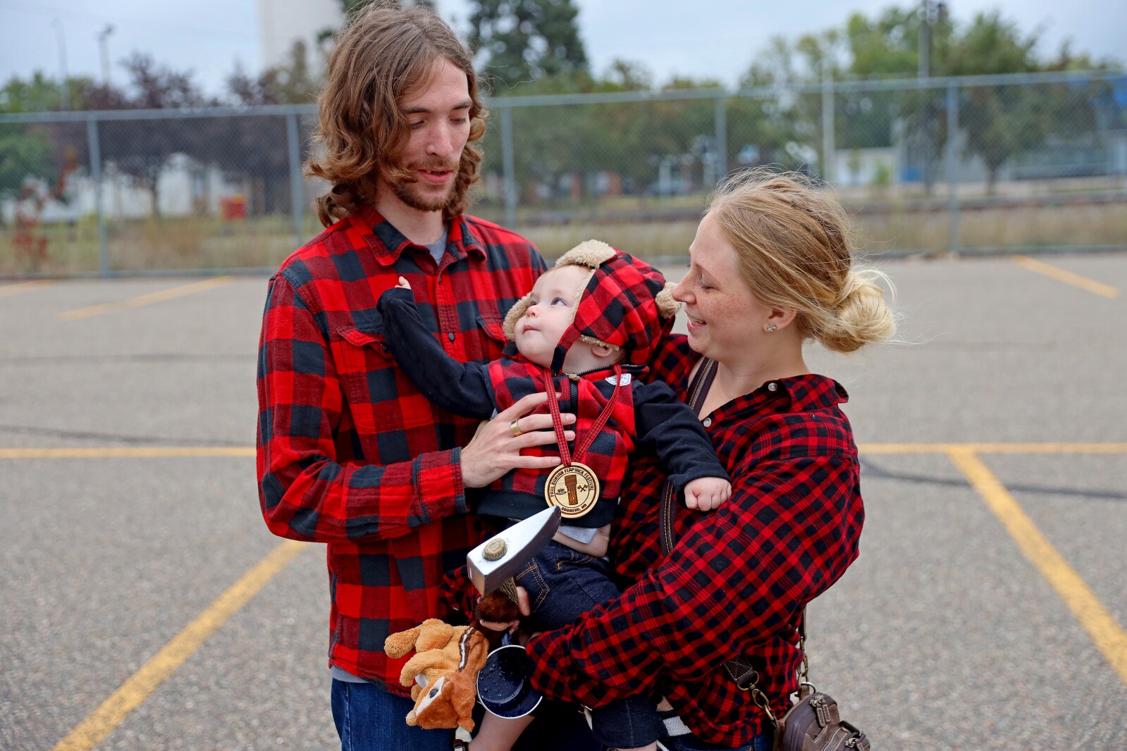 People gather downtown Saturday, Sept. 24, 2022, during the second annual Paul Bunyan Flapjack Festival in Brainerd.