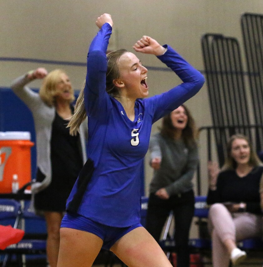 jhs volleyball peterson celebrate 100422.jpg