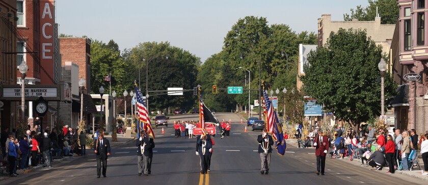 Luverne American Legion Post #123 and VFW Post #2757 show the colors before the Luverne Cardinals Middle School Band conducts the 71st Annual Tri-State Band Festival on Saturday, September 24, 2022.