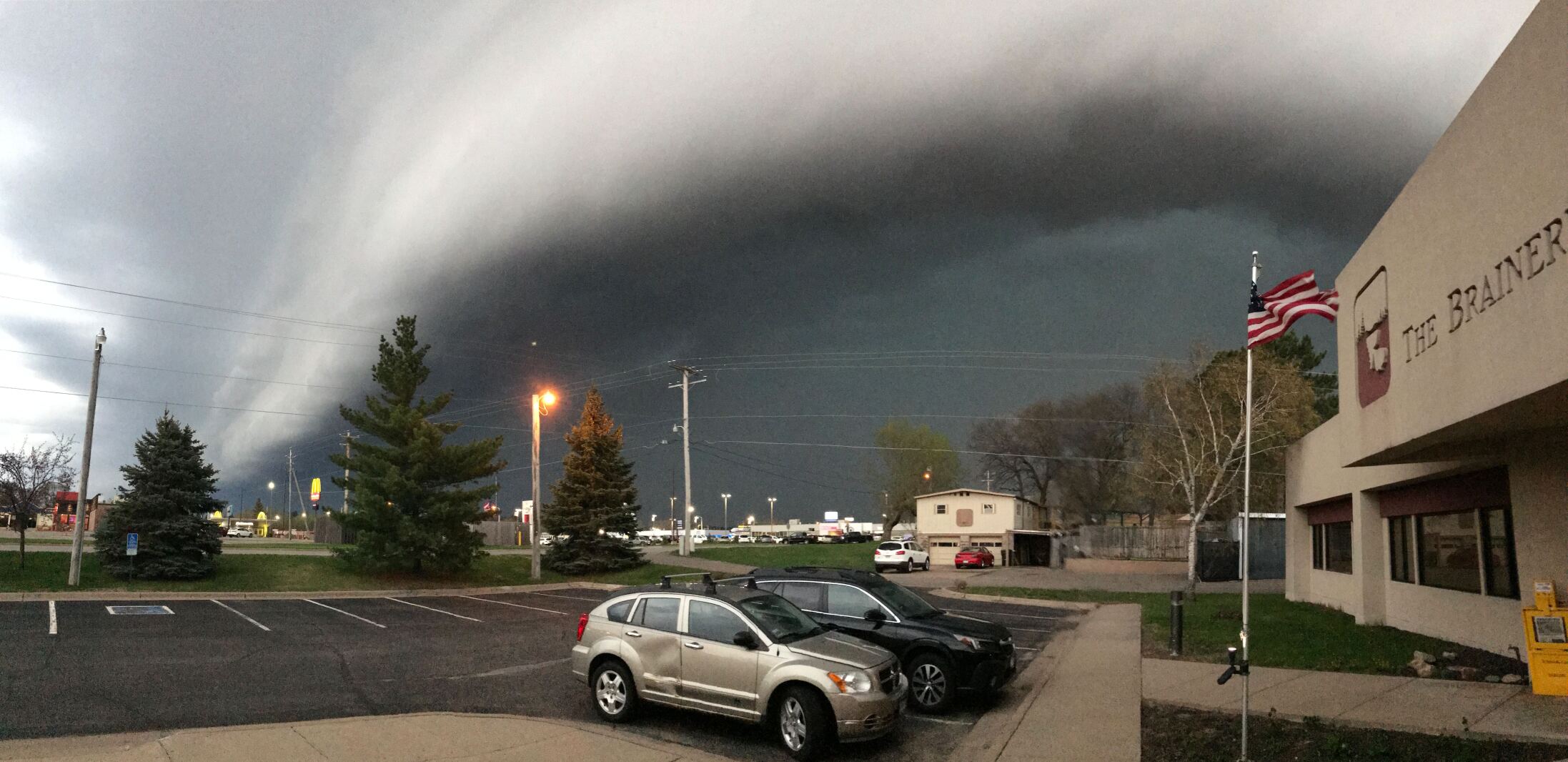 Clouds accompanying severe weather on May 12, 2022 in central Minnesota