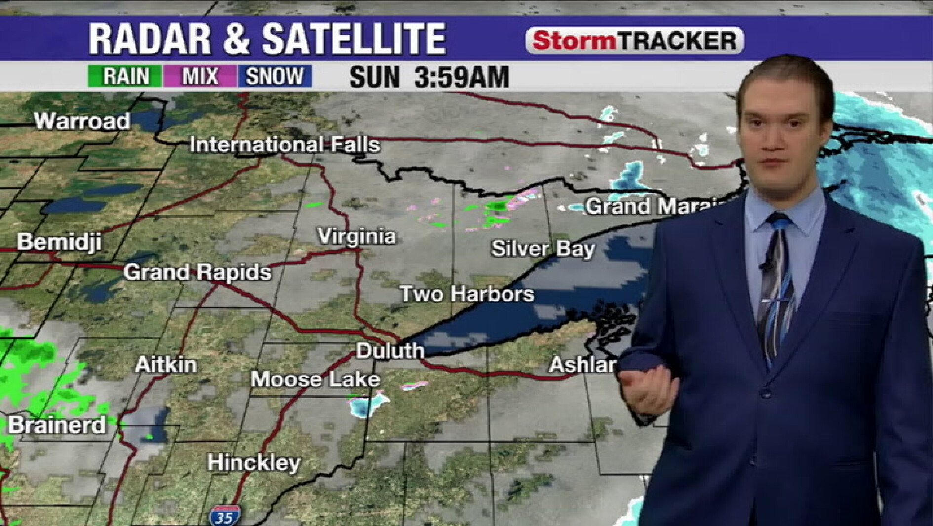 Sprinkles early on today, and warming up through the afternoon ...