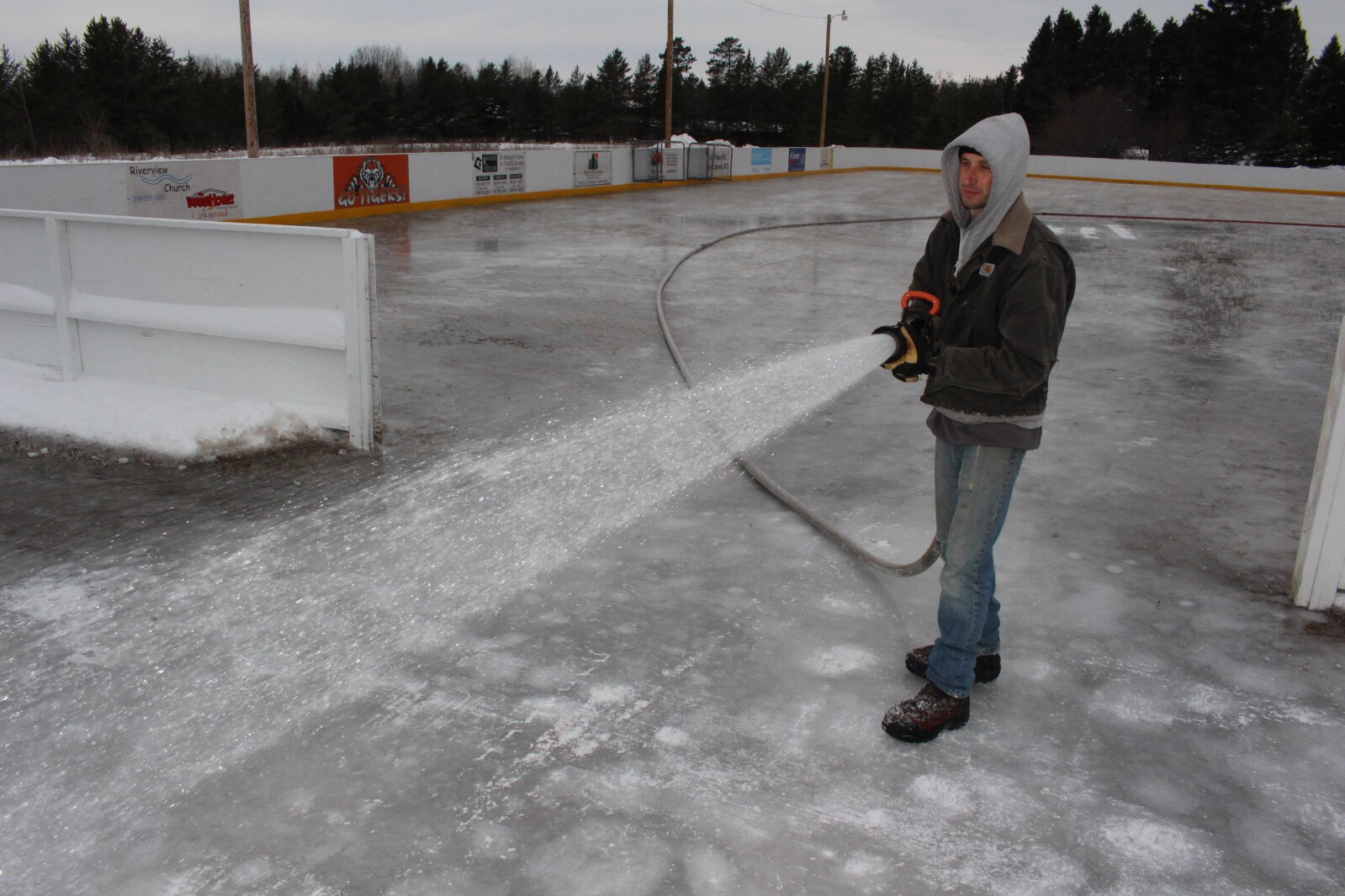 Pine River ice rink built by community, for community: Skate exchange ...