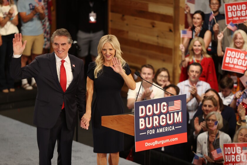 Can you imagine what Doug Burgum's wife thinks right now?