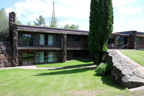 Stone home.