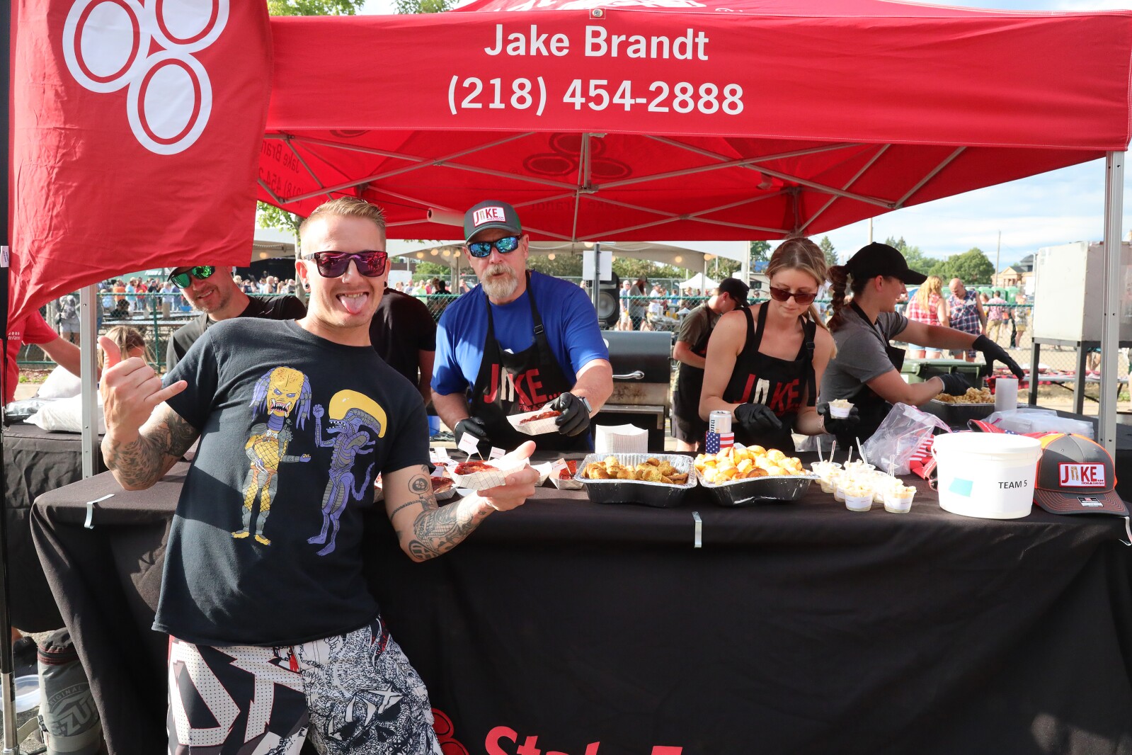 People enjoy the Cub Foods Ribfest during Brainerd Jaycees Street Fest on Saturday, July 23, 2022, in downtown Brainerd.
