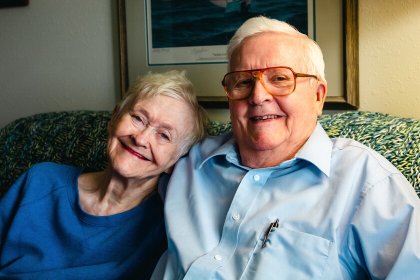 Nira and Gene Flaaten are shown in their apartment in the Gramercy Park Senior Cooperative.