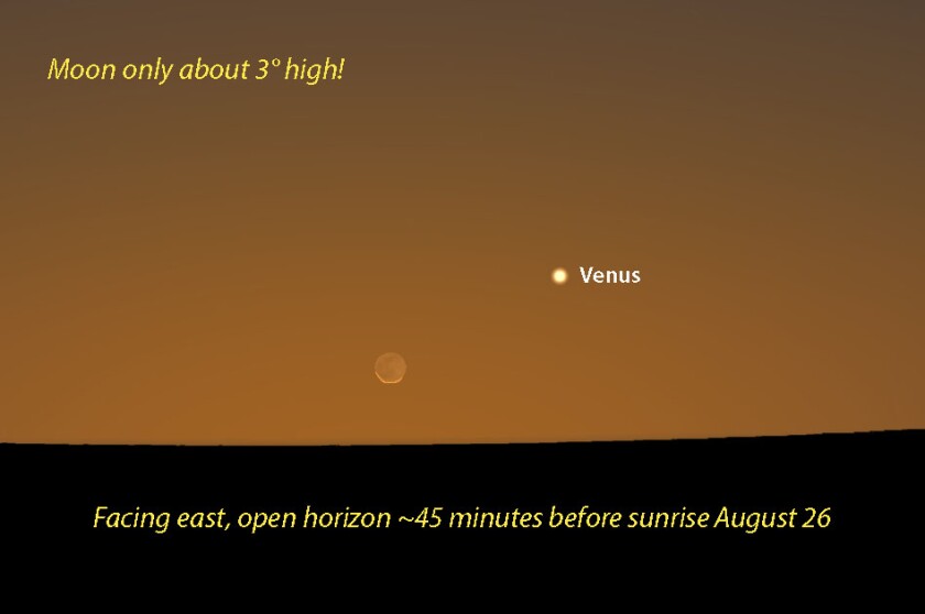 Venus and old moon