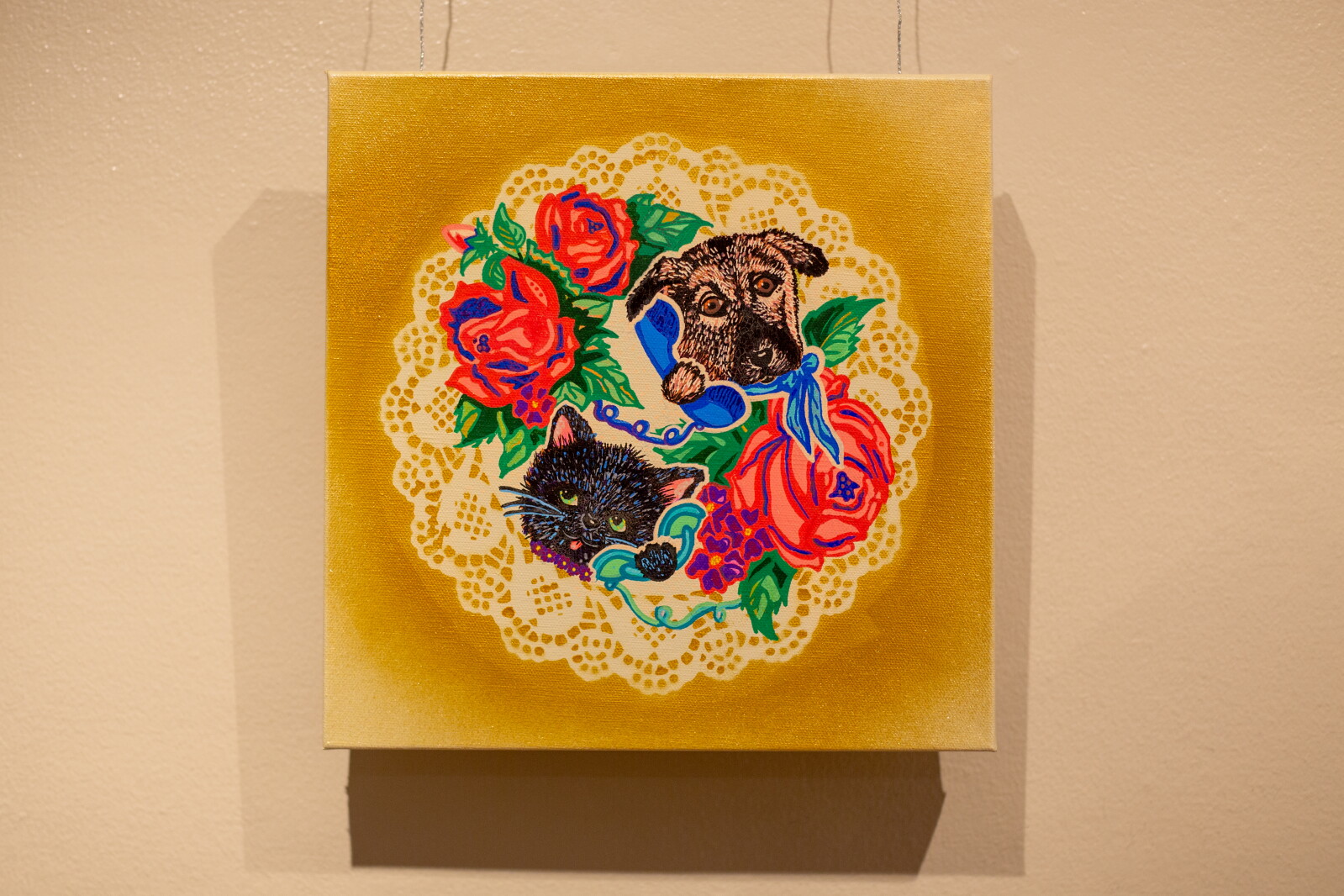 Artist Robert Rourke Love on the line — and walls — at Rourke Art Museum’s Valentine's show ...