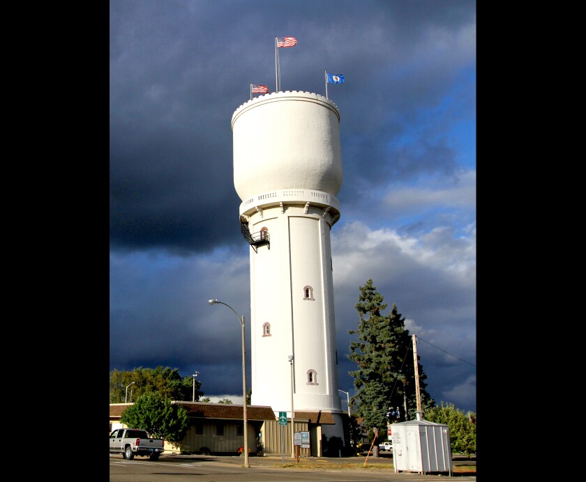The library invited area residents ages 13 and older to submit a canvas art piece inspired by the historic Brainerd water tower. Kelly Humphrey / Brainerd Dispatch file photo
