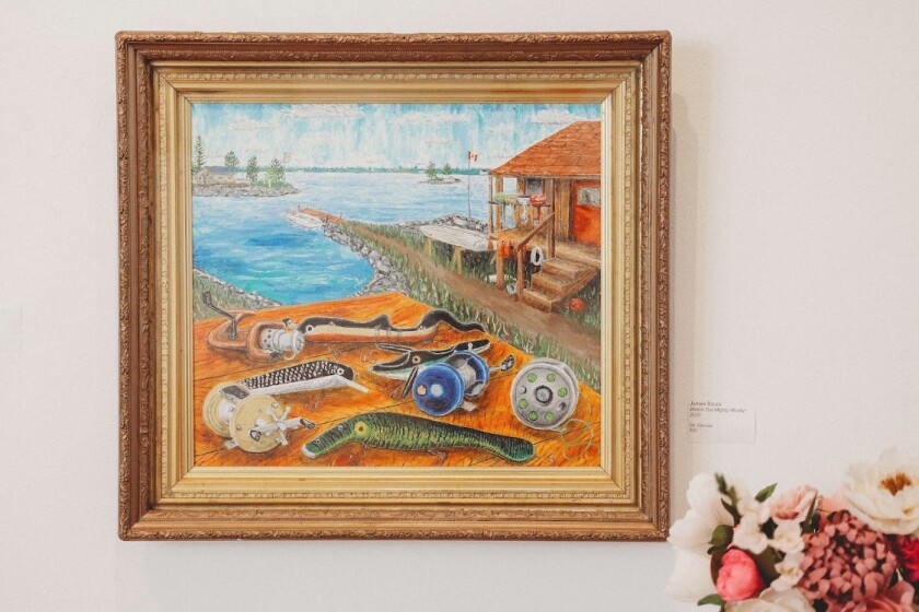 NYMRCC Adult Regional Art Show 2022 - James Bzura & Leona Rogers painting
