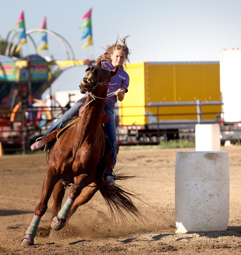 Mn Barrel Racing Horses, riders compete in barrel racing - The Globe | News, weather ...
