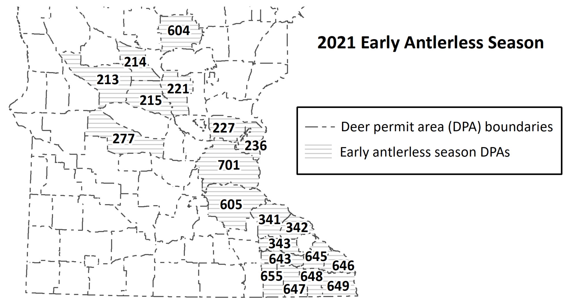 Youth and early antlerlessonly deer season is Oct. 2124 Wadena