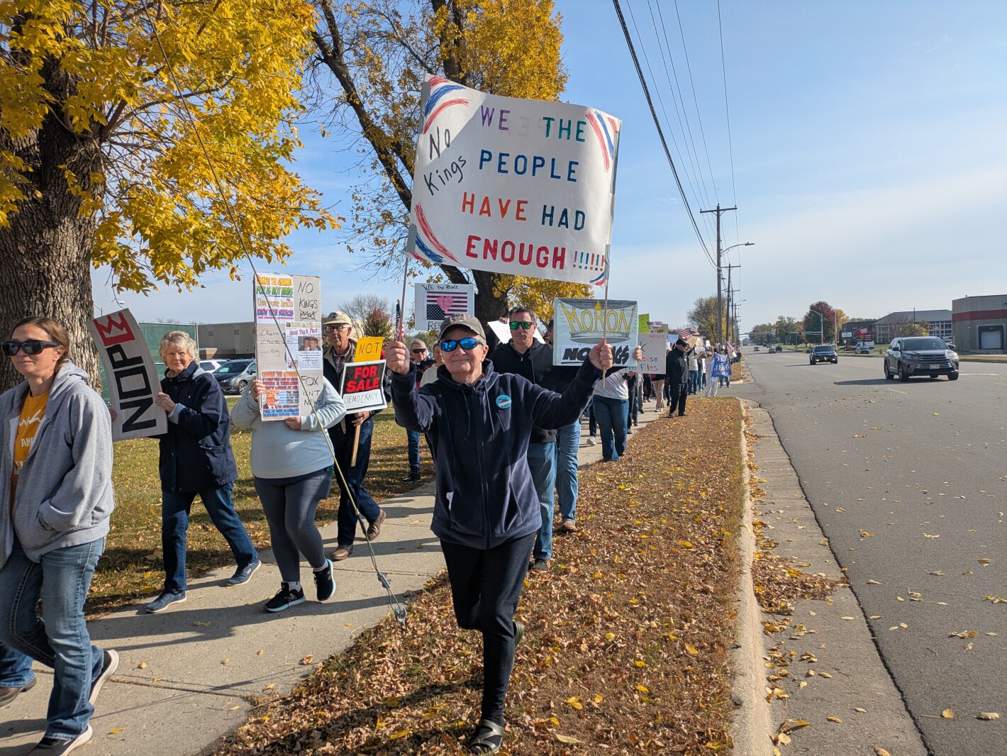 No Kings event in Willmar, Minnesota, attracts hundreds of protesters