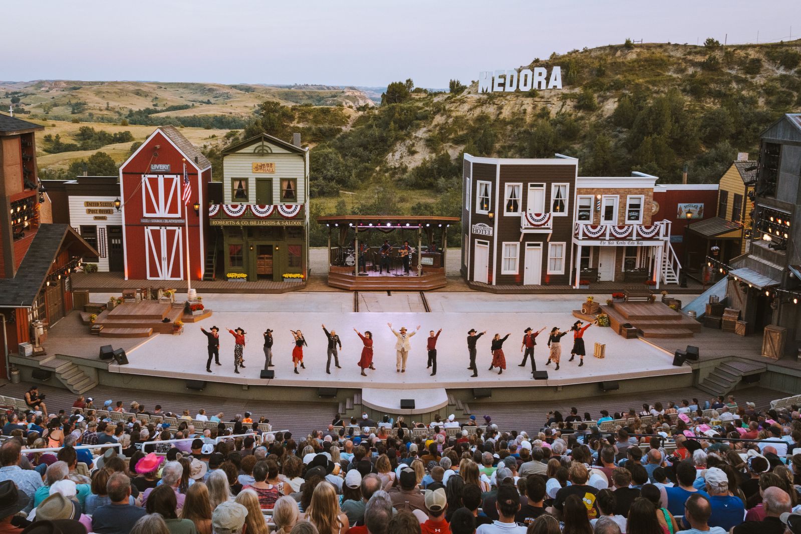 Medora Sign Behind the Curtain of the Medora Musical - The Dickinson Press | News ...