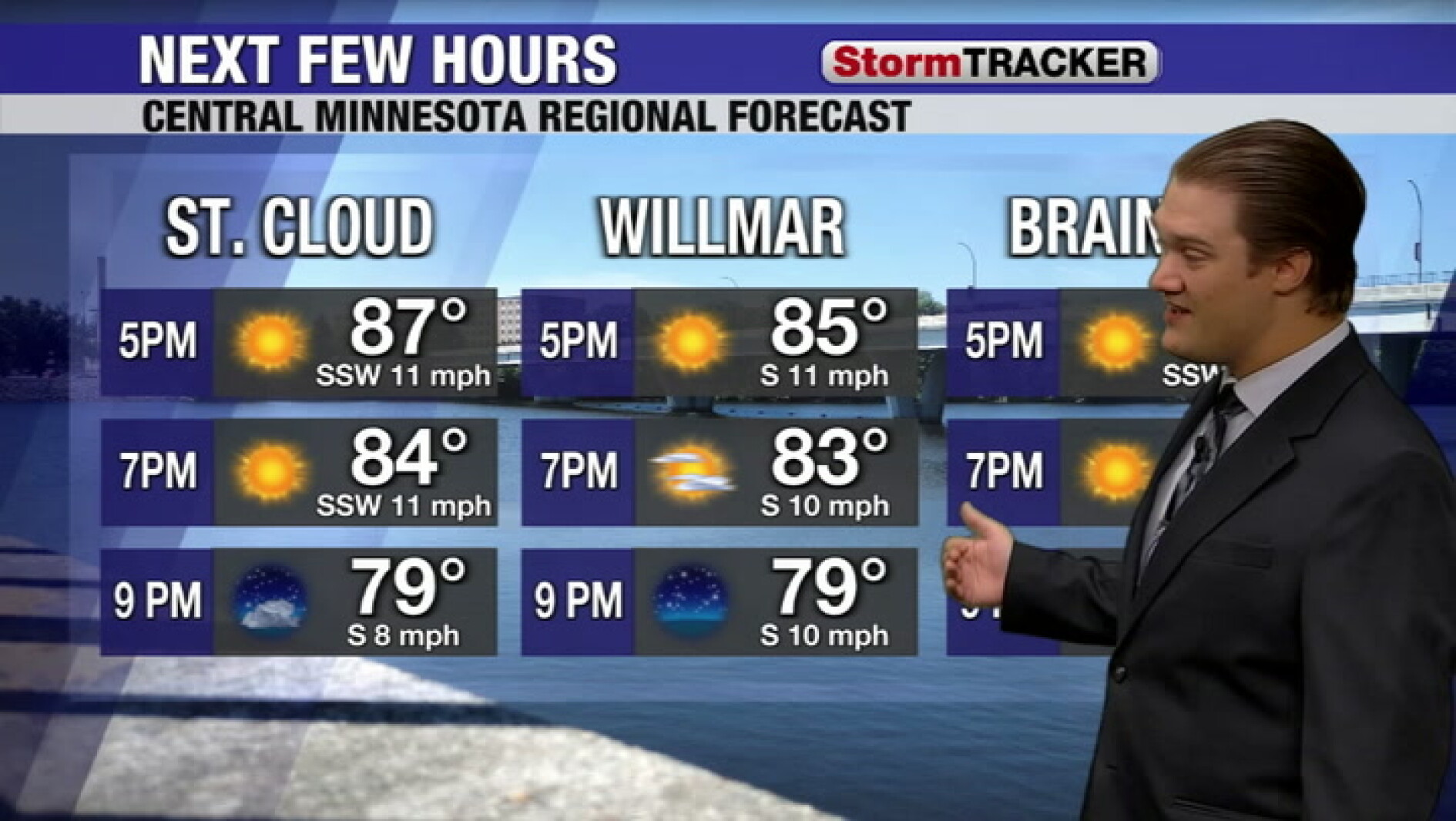 Tracking the chance for a stray t-shower tonight ahead of a midweek cooldown