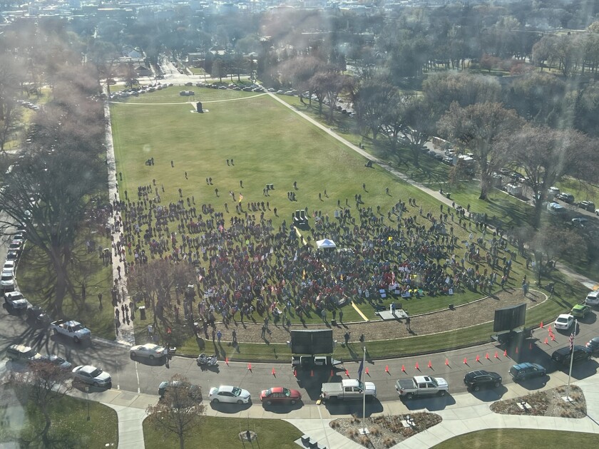 Photo: We the People rally 25 minutes in