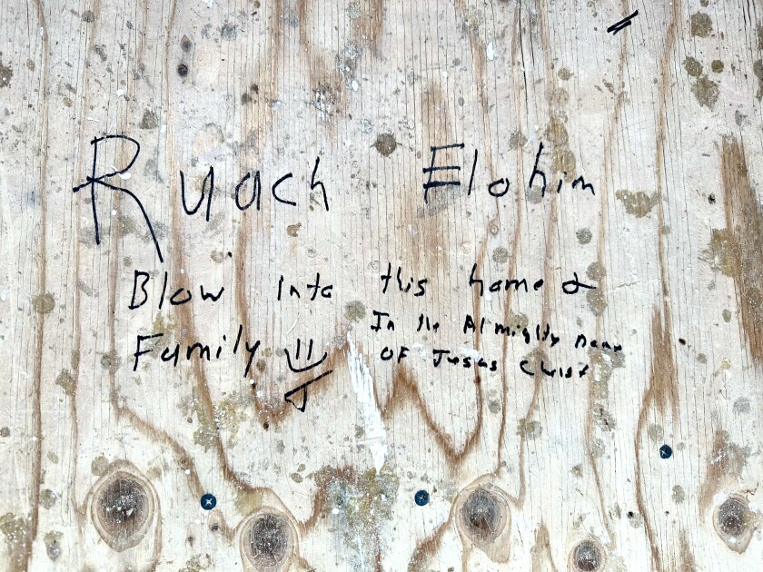 Prayers in Floorboard Ruach Elohim.jpeg