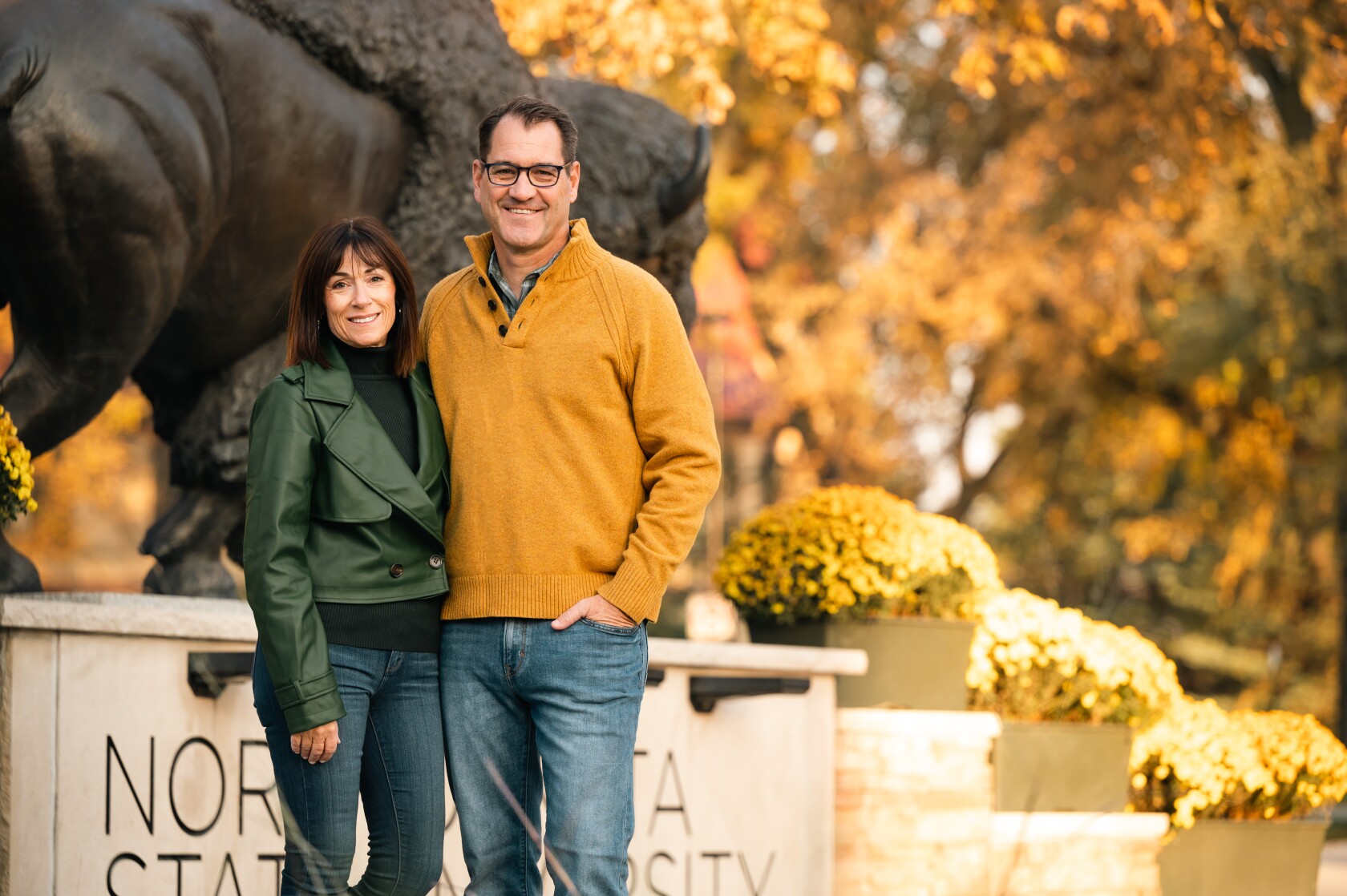 Kate Cook and husband Dave Cook, NDSU's 15th president, make themselves ...