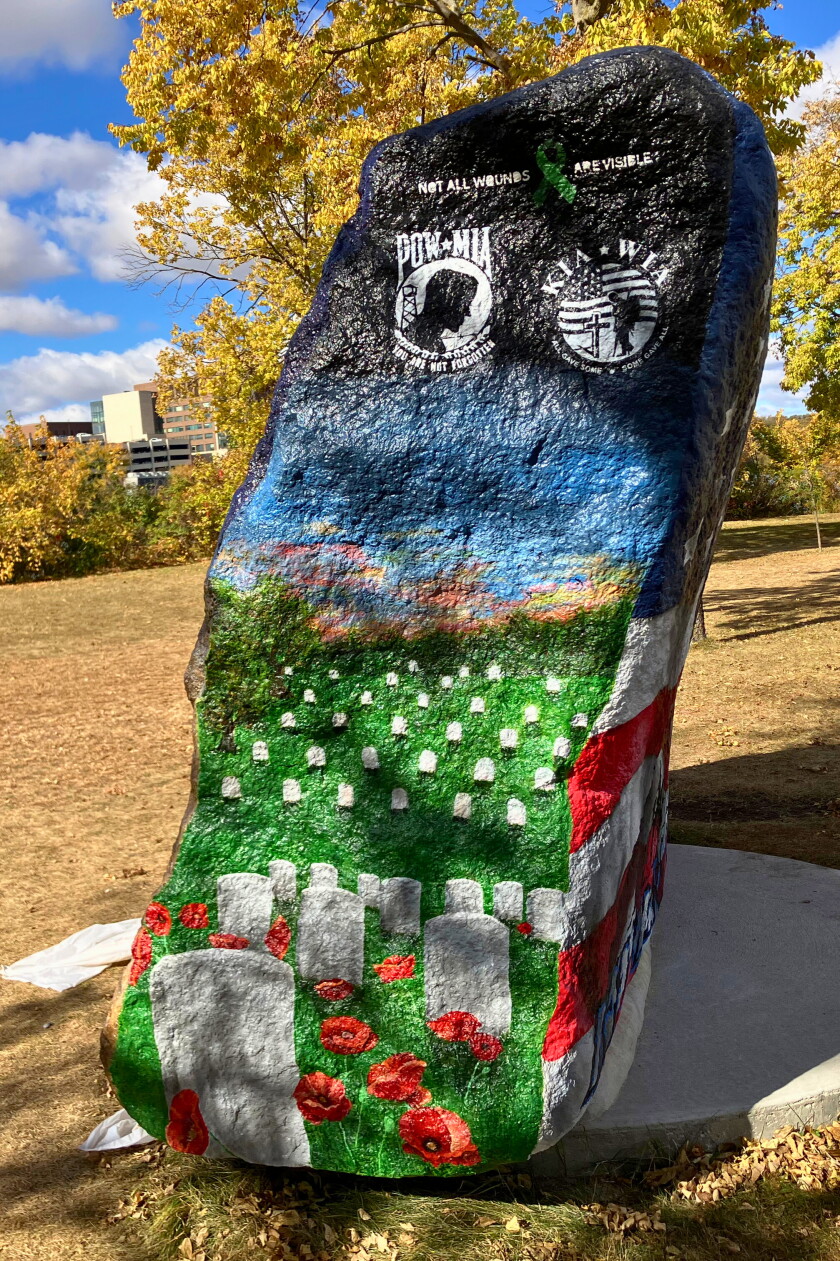 Veterans Rocks Veterans Rock nears completion at Wilson Park in St. Cloud (photos ...