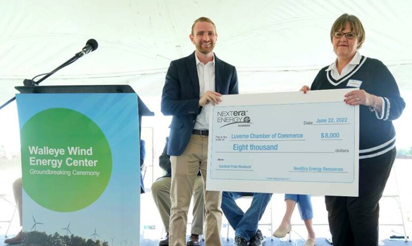 Luverne Area Chamber receives funds