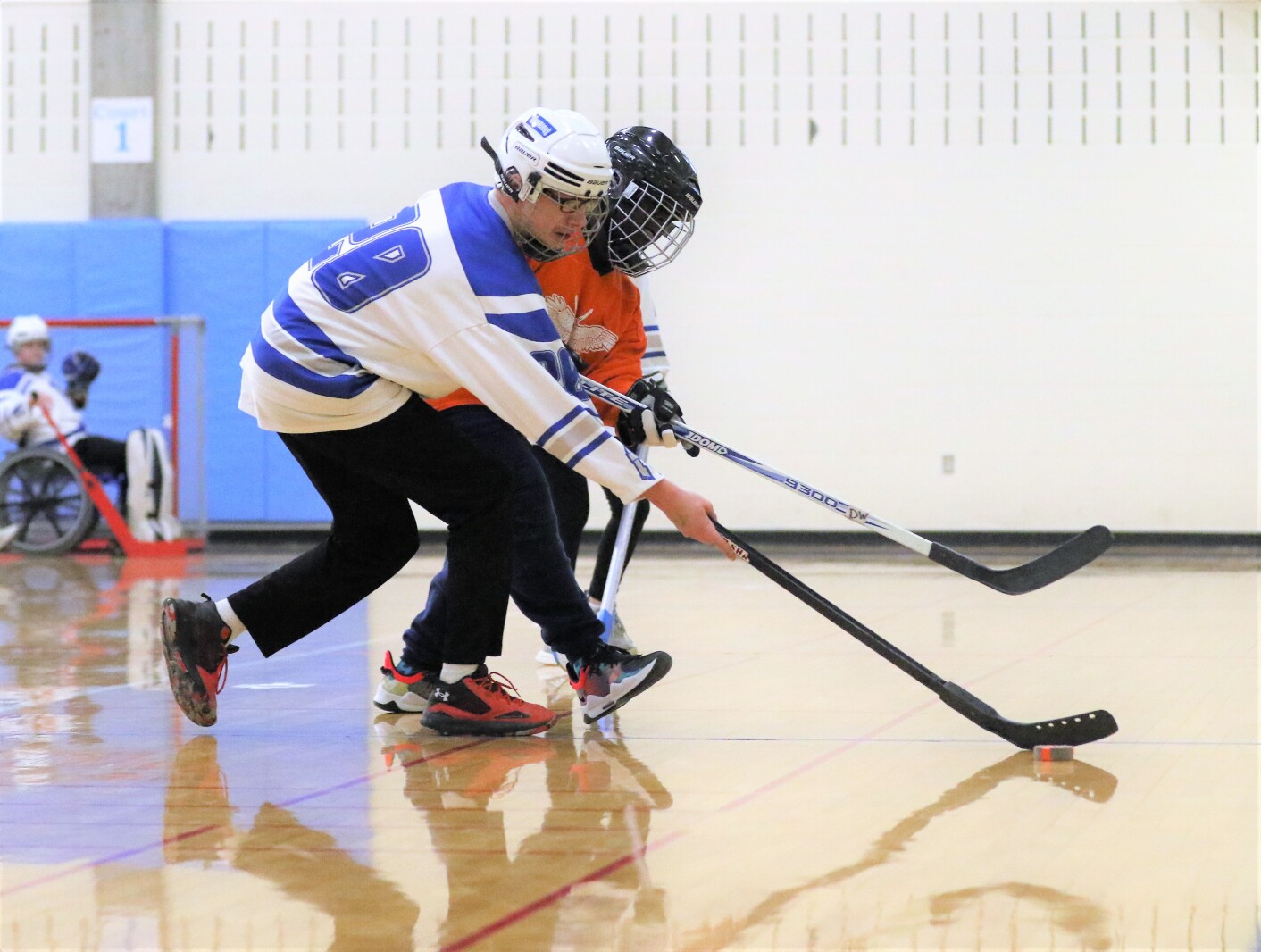 Brainerd floor hockey against St. Paul Humboldt Friday, March 18, 2022, in the State Quarterfinals at Bloomington Jefferson High School.