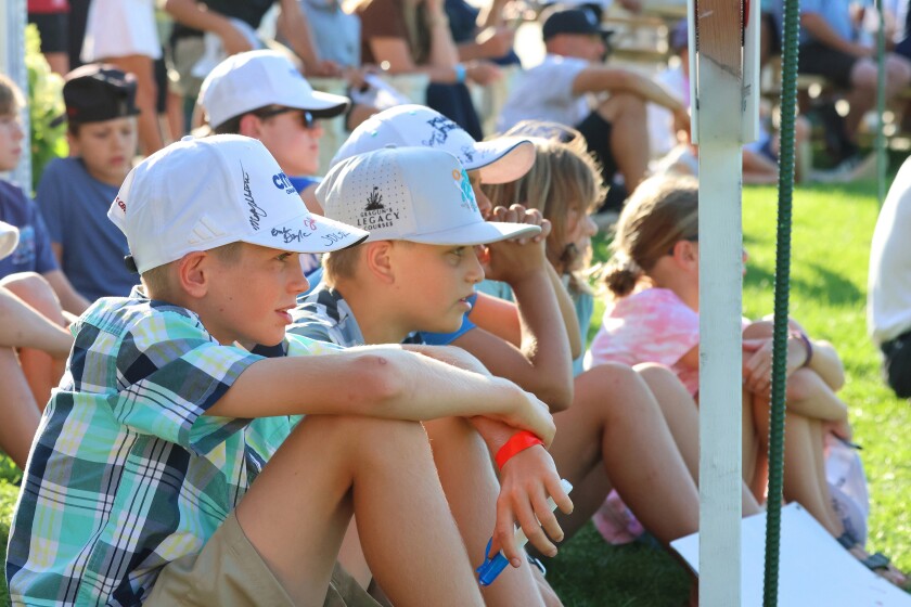 Golfing on Sunday, Aug. 31, 2025, during the PGA Tour Americas CRMC Championship presented by Northern Pacific Center at Cragun's Legacy Courses.