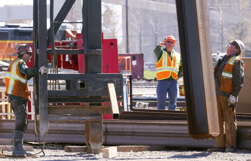 Work on the Twin Ports Interchange project.