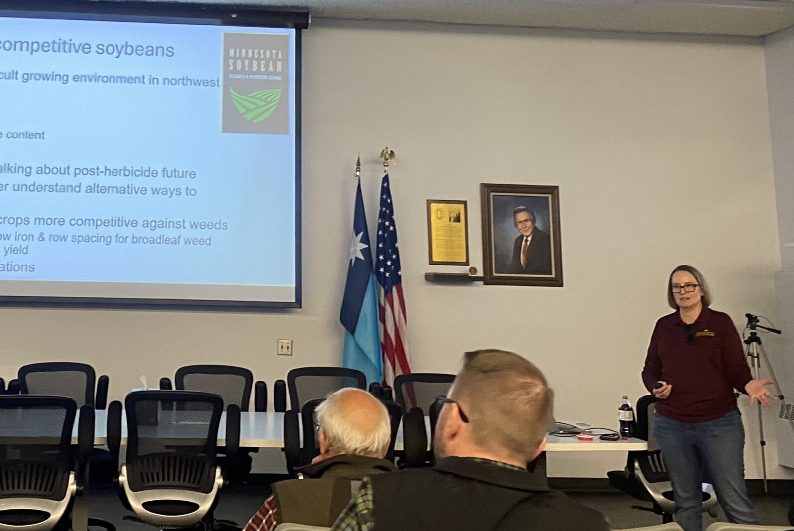 Research looks at how to make soybean yields more competitive in northwestern Minnesota